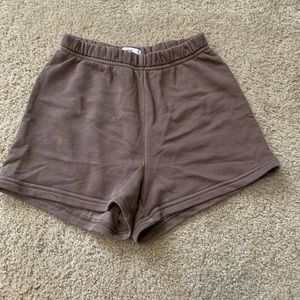 Aritzia tna high rise sweat shorts